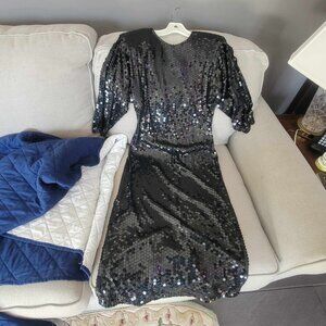 Black Sequin Dress